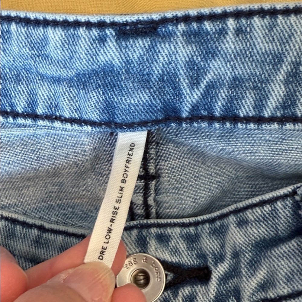 rag & bone DRE Low Rise Slim Boyfriend Jeans Light Wash 29 - Picture 5 of 9